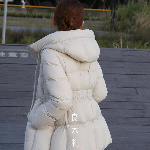【特价不退换】【预售7天】良木礼收腰连帽鹅绒服（D258353） 商品图1