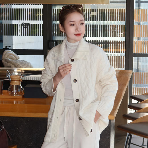 【预售7天】良木礼绵羊毛开衫(D251101457F) 商品图1