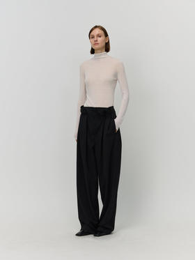 高领水溶羊毛打底