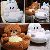 自然醒泡泡绒治愈系翻肚蒲团坐垫QYL 商品缩略图6