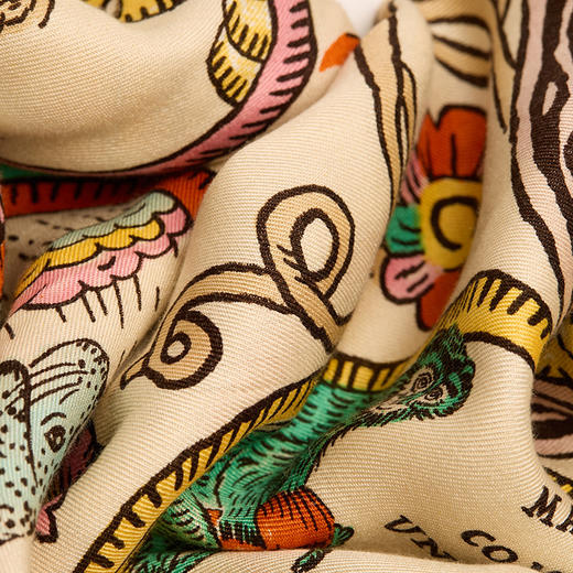 北京仓｜Inoui Editions-130 CHANCE INOUI-四叶草 黄色 方巾［法国设计师］ 商品图6