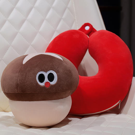 自然醒大眼仔果蔬系列泡沫粒子变形U枕QYL 商品图9