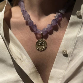 北京仓｜Hermina Athens-Kressida-守护之眼 紫水晶 项链［希腊设计师］