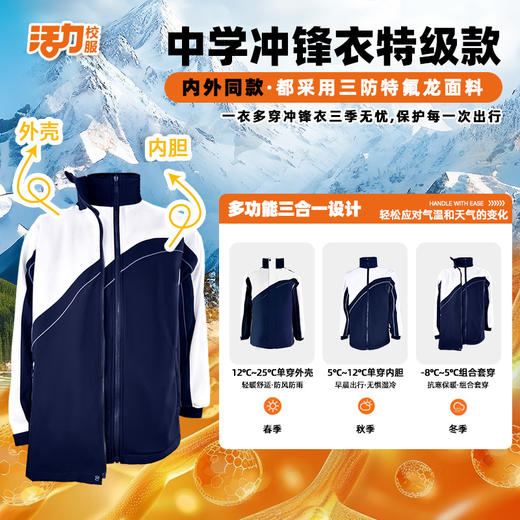 特级版活力深圳中学冲锋衣 商品图3