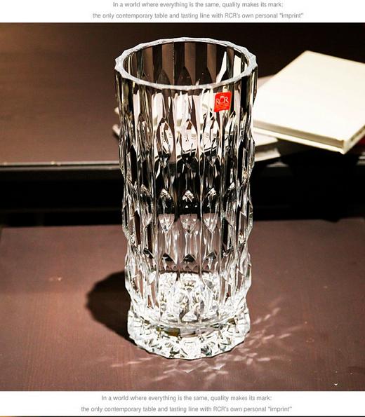 意大利RCR进口高端水晶玻璃花瓶富贵竹花瓶摆件客厅插花轻奢高档王者系列晶质花瓶 商品图4