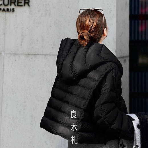 【特价不退换】【预售7天】良木礼短款连帽鹅绒服（D258352） 商品图5