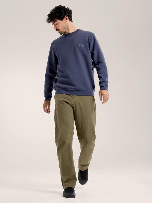 男女均可 SZN EMBLEM FLEECE CREW 男子抓绒衫卫衣 面料:32支起绒棉 商品图5