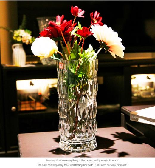 意大利RCR进口高端水晶玻璃花瓶富贵竹花瓶摆件客厅插花轻奢高档王者系列晶质花瓶 商品图5