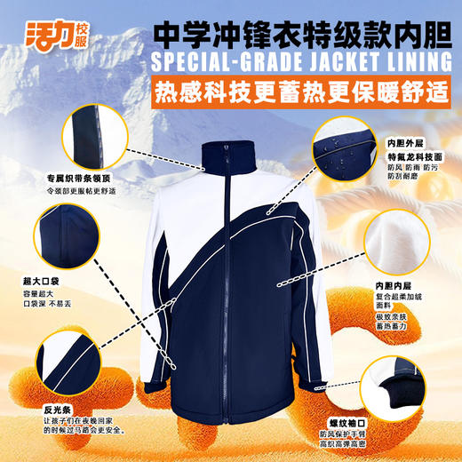 特级版活力深圳中学冲锋衣 商品图4