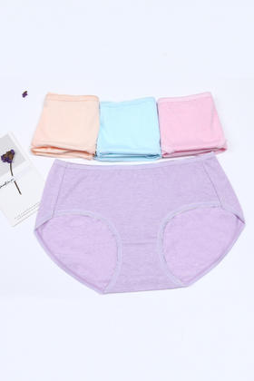 都市丽人女士内裤舒肤棉棉质中腰内裤单条装LK0BP1