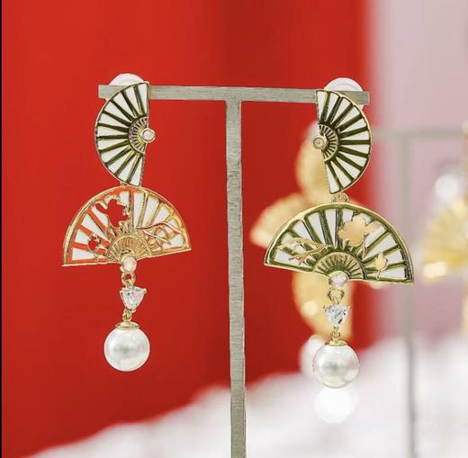 扇舞mini法琅耳环 商品图1