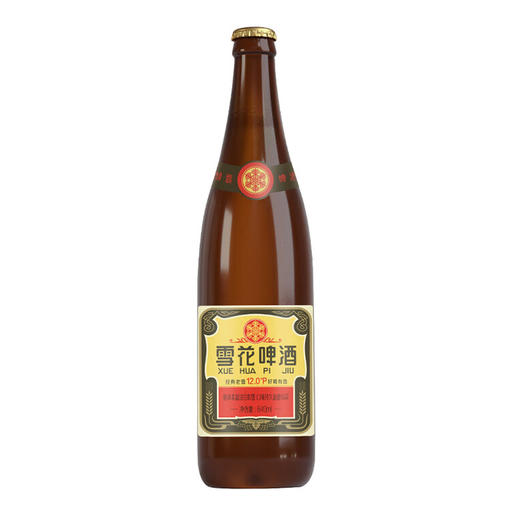 雪花Snowbeer 12.0°P老雪雪花啤酒 640ml*12瓶 商品图1
