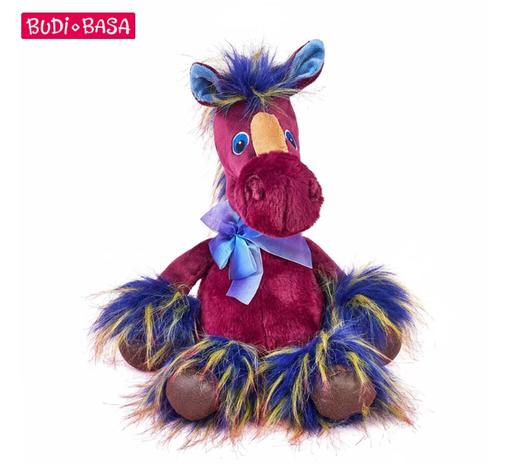 BUDIBASA巴迪宝思马年限定玩偶长毛紫红马-帕特里克Patrick 商品图0
