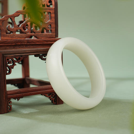 【卿辰】羊脂白玉手镯 商品图1