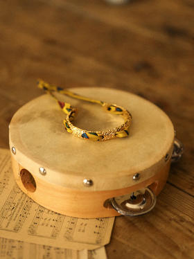 订购14周到｜AN-NEE-QUEEN-黄色 吉普赛传说 1cm 丝巾手镯［法国设计师］