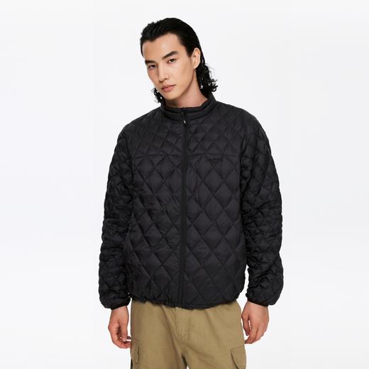 立领菱形格男式羽绒服（男女同款） 商品图2