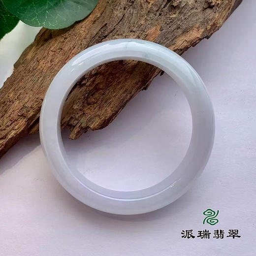 派瑞翡翠 翡翠手镯 糯种 白色 商品图1