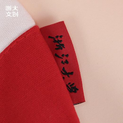 浙江大学帆布拼色单肩包-红色 商品图4