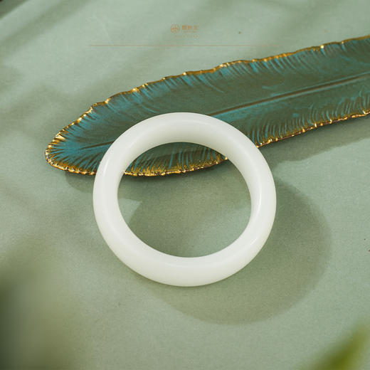 【芸慕】羊脂白玉手镯 商品图3