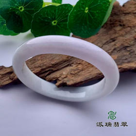 派瑞翡翠 翡翠手镯 糯种 白色