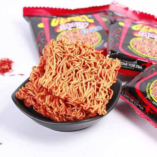 Gemez小鸡干脆面(烧烤鸡肉味80g/火辣干脆面70g/烟熏牛肉风味70g/152843/152844/152845  咔滋干脆 好吃不腻 商品图5