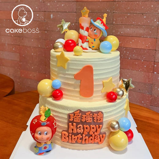【私人订制】星星人主题系列水果奶油生日蛋糕 商品图2