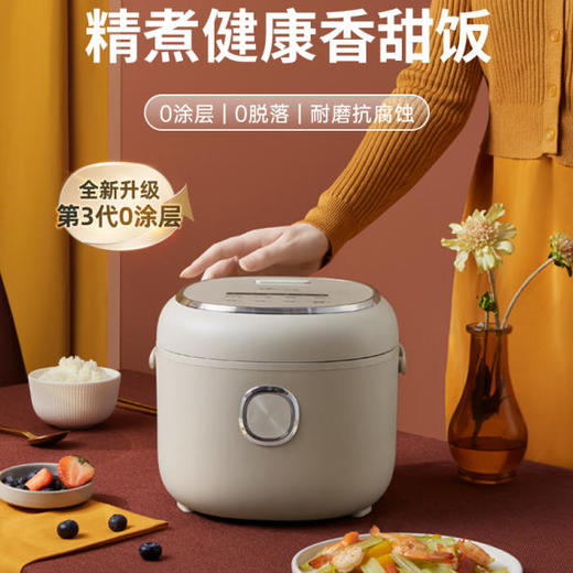【快递】小熊不锈钢内胆2升电饭煲DFB-P20R2 商品图3