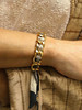 订购14周到｜AN-NEE-BRG-DECEMBRE-黑色 波西米亚 1cm 丝巾手镯［法国设计师］ 商品缩略图0