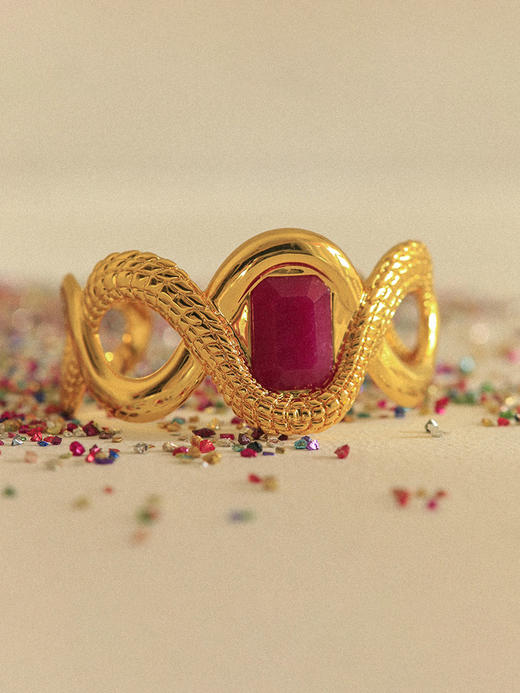 订购14周到｜AN-NEE-C3G-CAÏMAN-Rose-薄荷绿 幸运予你 4cm 丝巾手镯［法国设计师］ 商品图2