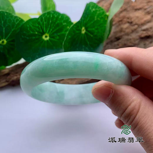 派瑞翡翠 翡翠手镯 糯种 绿色 商品图2