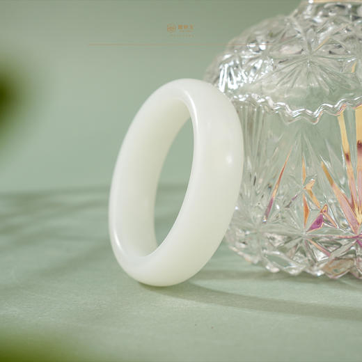 【芸慕】羊脂白玉手镯 商品图0