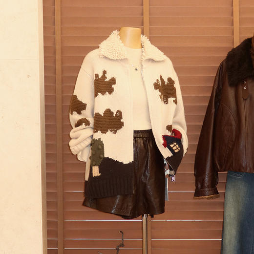 【预售7天】良木礼山羊绒翻领开衫（D251102714F） 商品图0