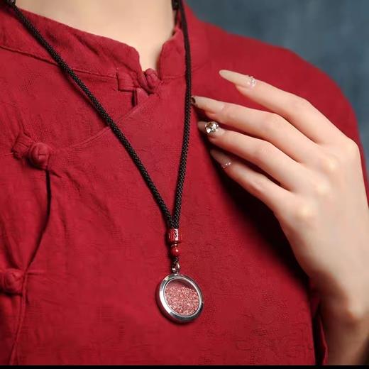 正安优选·嘎乌盒原矿朱砂粉吊坠 10克 商品图6