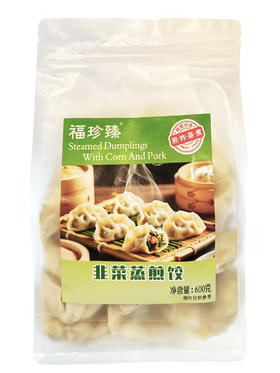 600g福珍臻韭菜蒸煎饺子