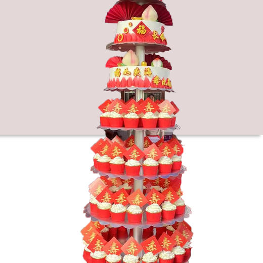 【6层大蛋糕+2个苗族阿妹套餐】含2个阿妹上门：敬酒/免费5斤米酒/打歌舞/多段苗族特色舞蹈/互动/祝福/大合照 商品图3