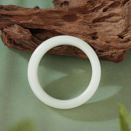 【卿辰】羊脂白玉手镯 商品图4