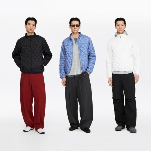立领菱形格男式羽绒服（男女同款） 商品图4