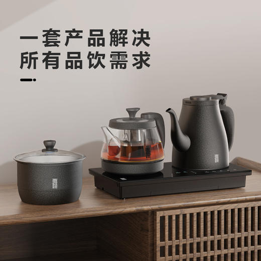 考啦ET2705煮茶器茶台烧水壶一体泡茶专用自动底部上水恒温煮茶壶ET2705B考啦-全自动系列 嵌入式三合一(2000w大功率)(黑色) 商品图1