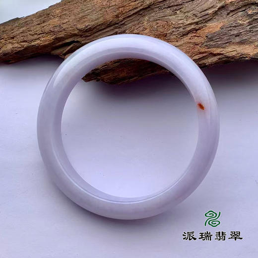 派瑞翡翠 翡翠手镯 糯种 浅紫色 商品图3