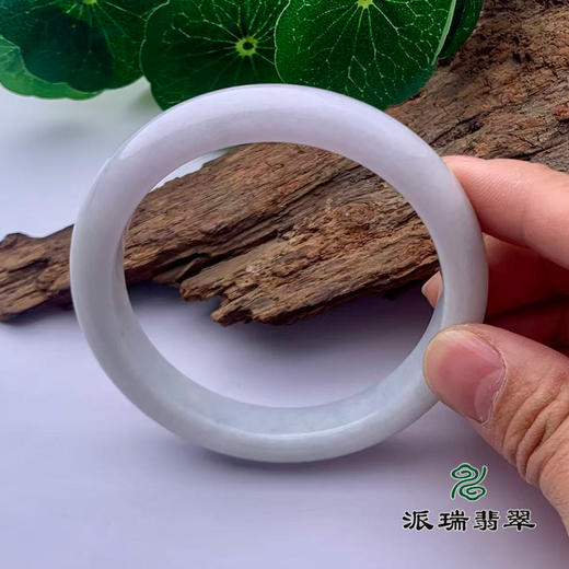 派瑞翡翠 翡翠手镯 糯种 白色 商品图1
