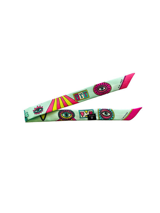 北京仓｜AN-NEE-DIVA-薄荷绿 幸运予你  2cm 丝巾手镯［法国设计师］ 商品图1