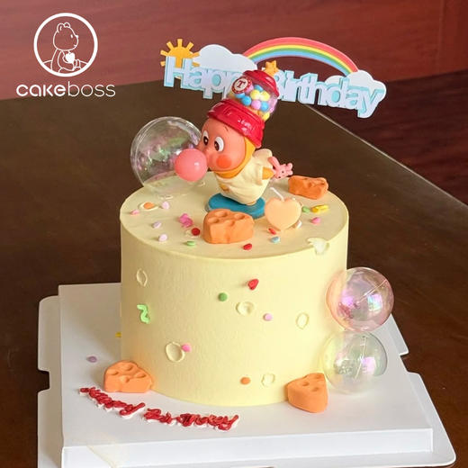 【私人订制】星星人主题系列水果奶油生日蛋糕 商品图4