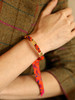 订购14周到｜AN-NEE-FEERIE-藤蔓-粉橘色 1cm 丝巾手镯［法国设计师］ 商品缩略图0