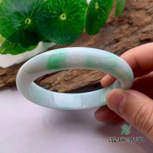 派瑞翡翠 翡翠手镯 糯种 绿色 商品图2