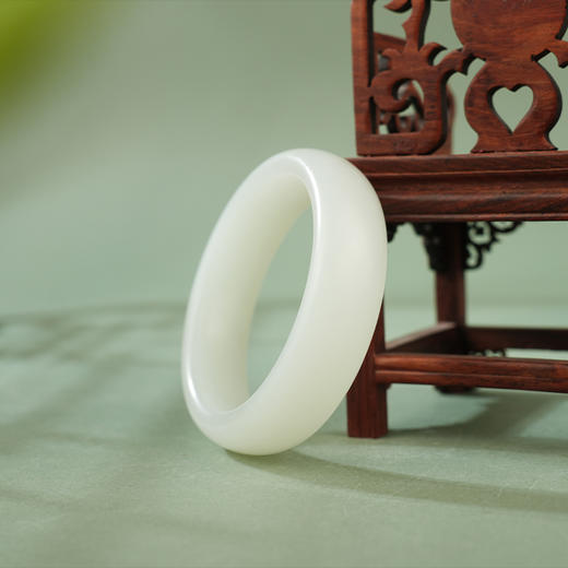 【卿辰】羊脂白玉手镯 商品图3