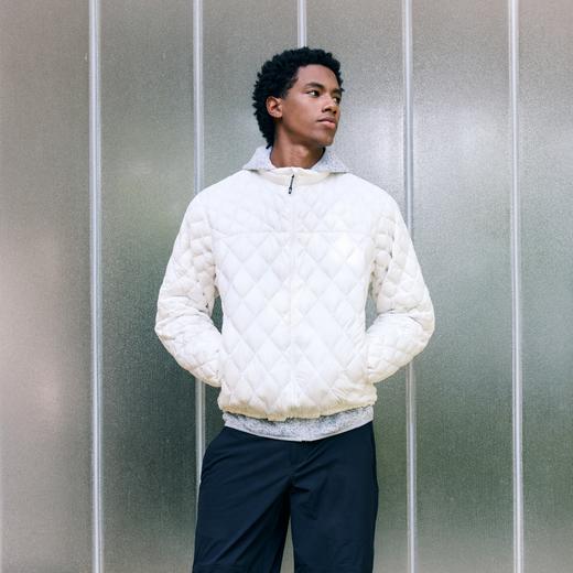 立领菱形格男式羽绒服（男女同款） 商品图1