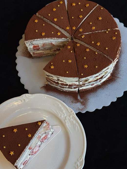 星星巧克力千层大王，超过2斤草莓哦 商品图4