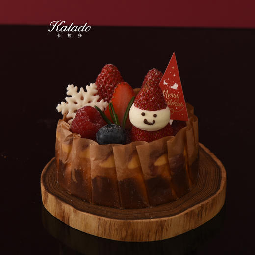 草莓雪顶巴斯克（圣诞款） 商品图0