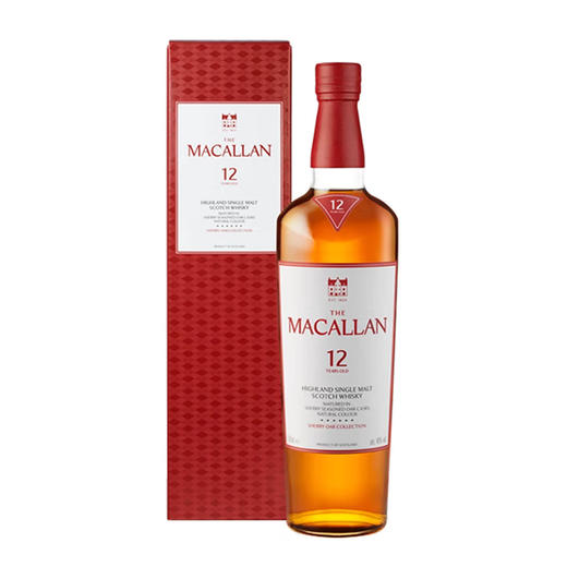 麦卡伦 经典雪莉桶12年 单一麦芽威士忌700ml*1瓶 商品图0