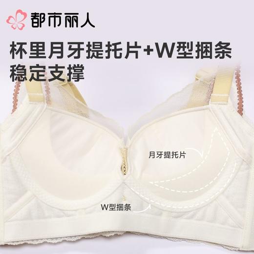 【代言人同款】都市丽人女士蕾丝塑身文胸5/8杯调整型无钢圈LJC1A1 商品图8
